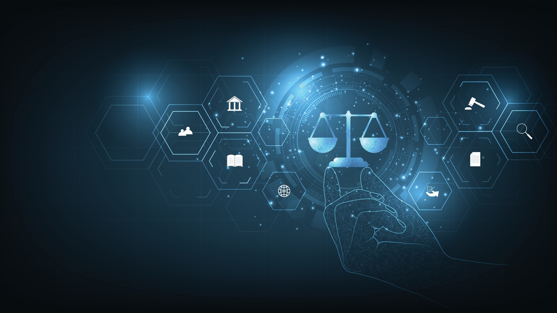 Internet Law Dark Blue Background Shutterstock 2330277113